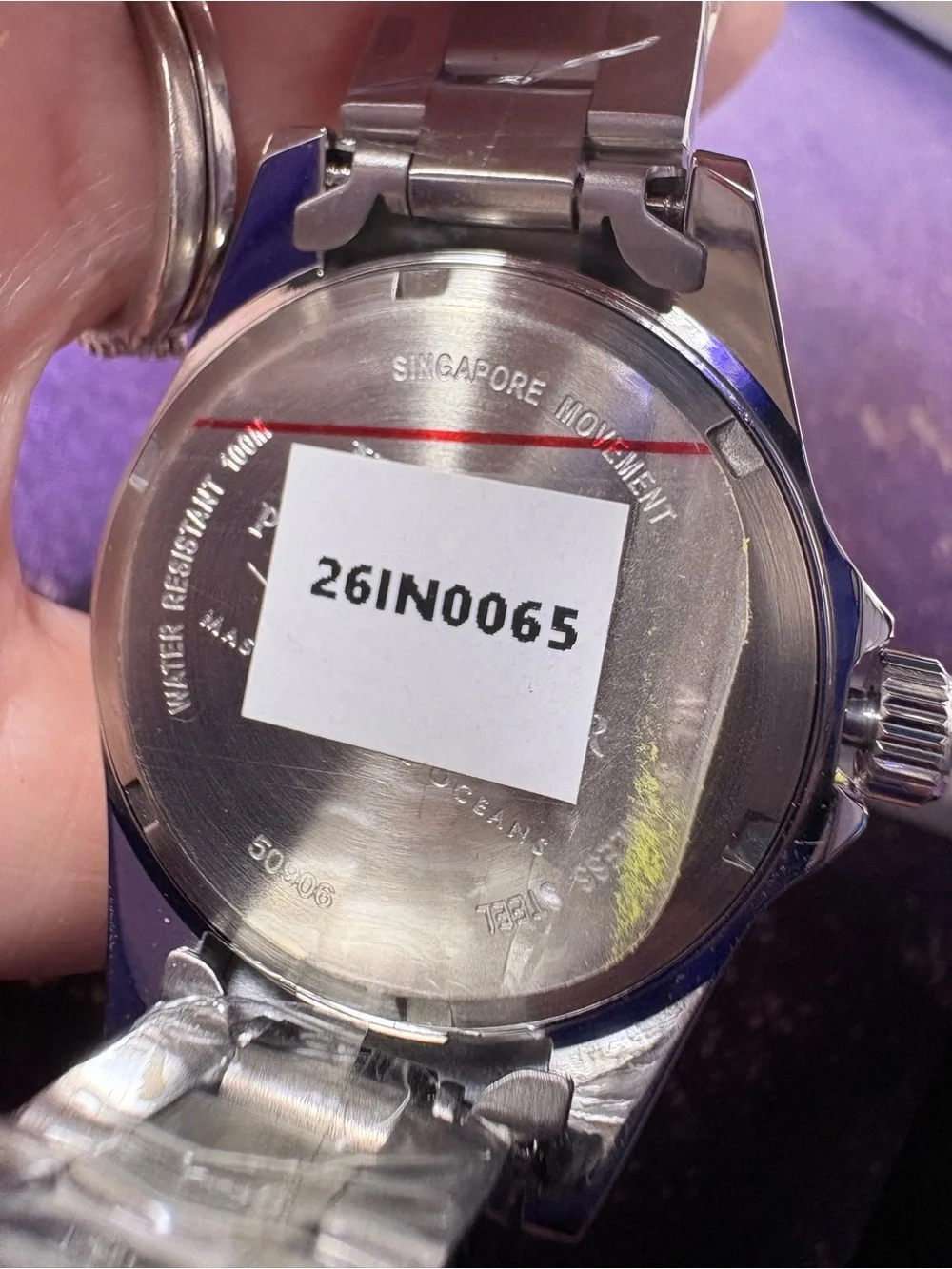Invicta Women’s Purple Dial Stainless Steel Diver Watch 34mm NWT